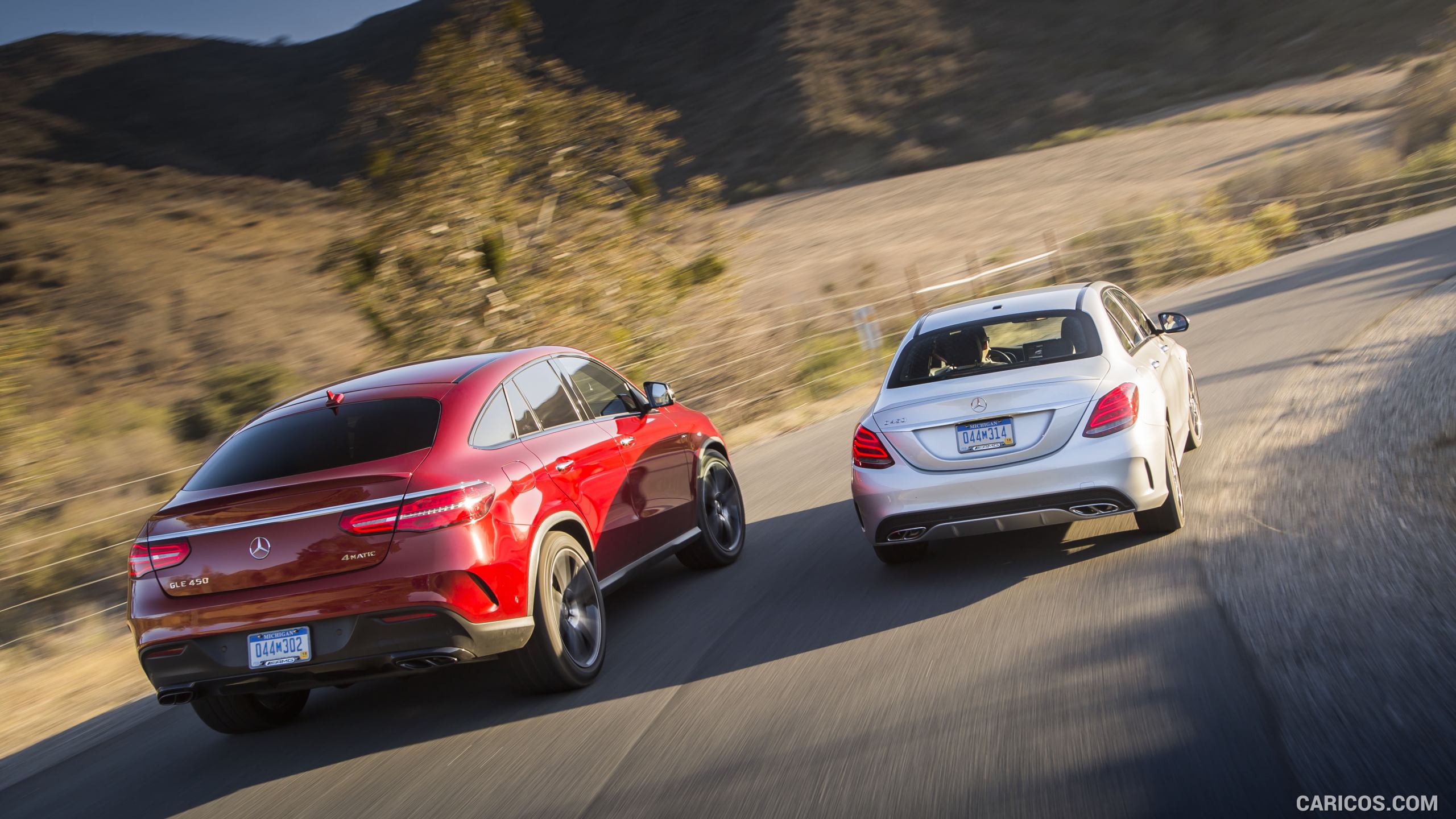 2016 Mercedes-Benz GLE 450 AMG Coupe 4MATIC (US-Spec) and C450 AMG - Rear, #100 of 115