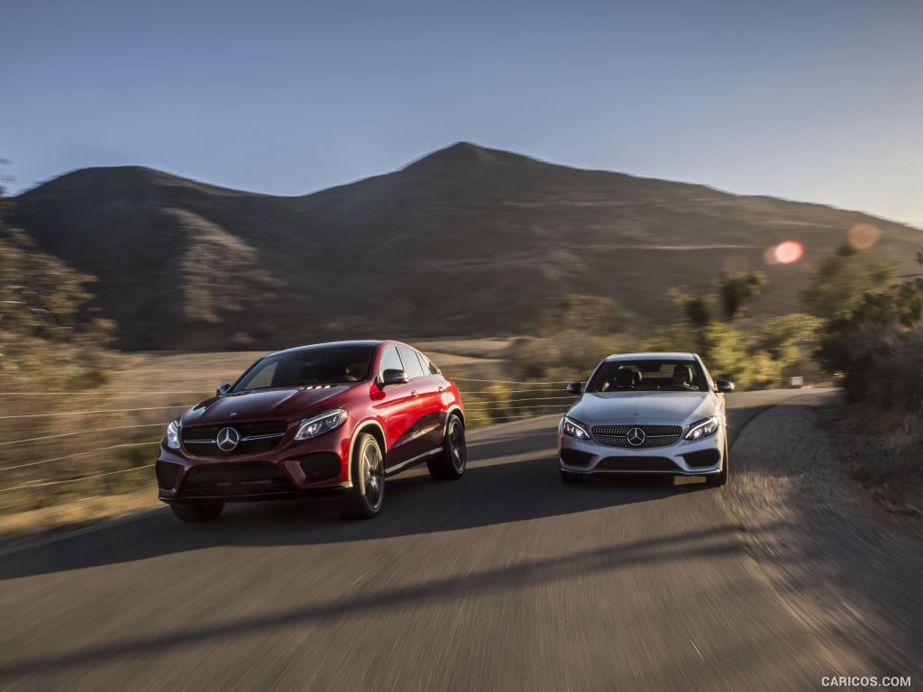 2016 Mercedes-Benz GLE 450 AMG Coupe 4MATIC (US-Spec) and C450 AMG - Front