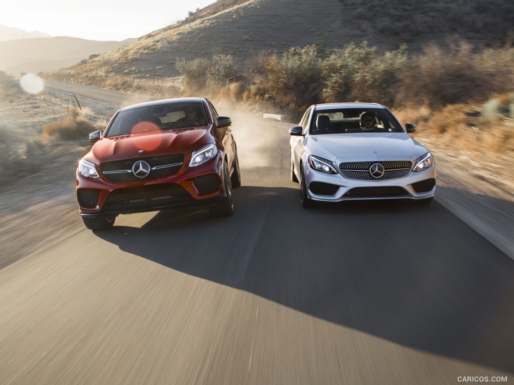 2016 Mercedes-Benz GLE 450 AMG Coupe 4MATIC (US-Spec) and C450 AMG - Front