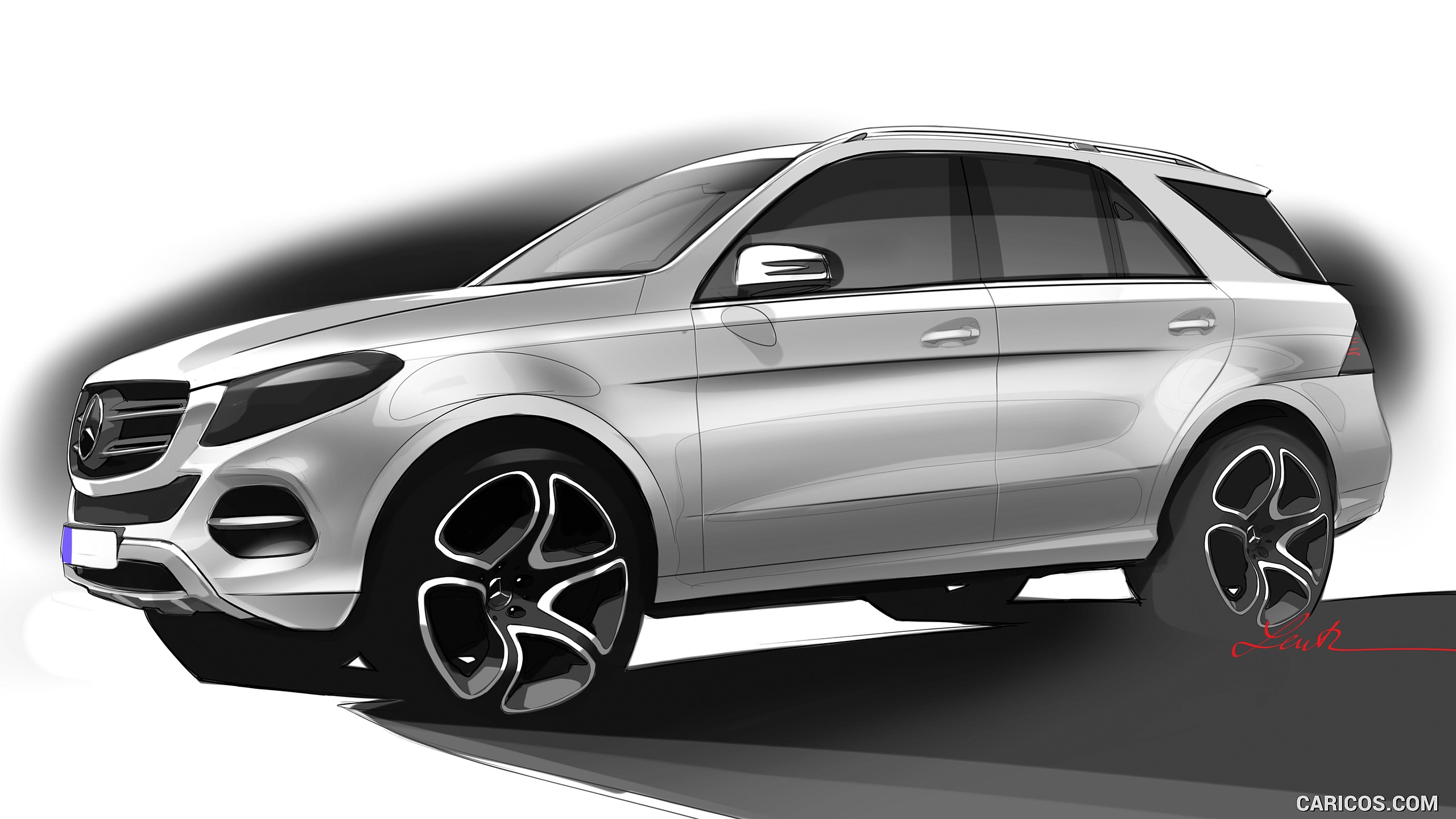 2016 Mercedes-Benz GLE-Class  - Design Sketch, #70 of 141