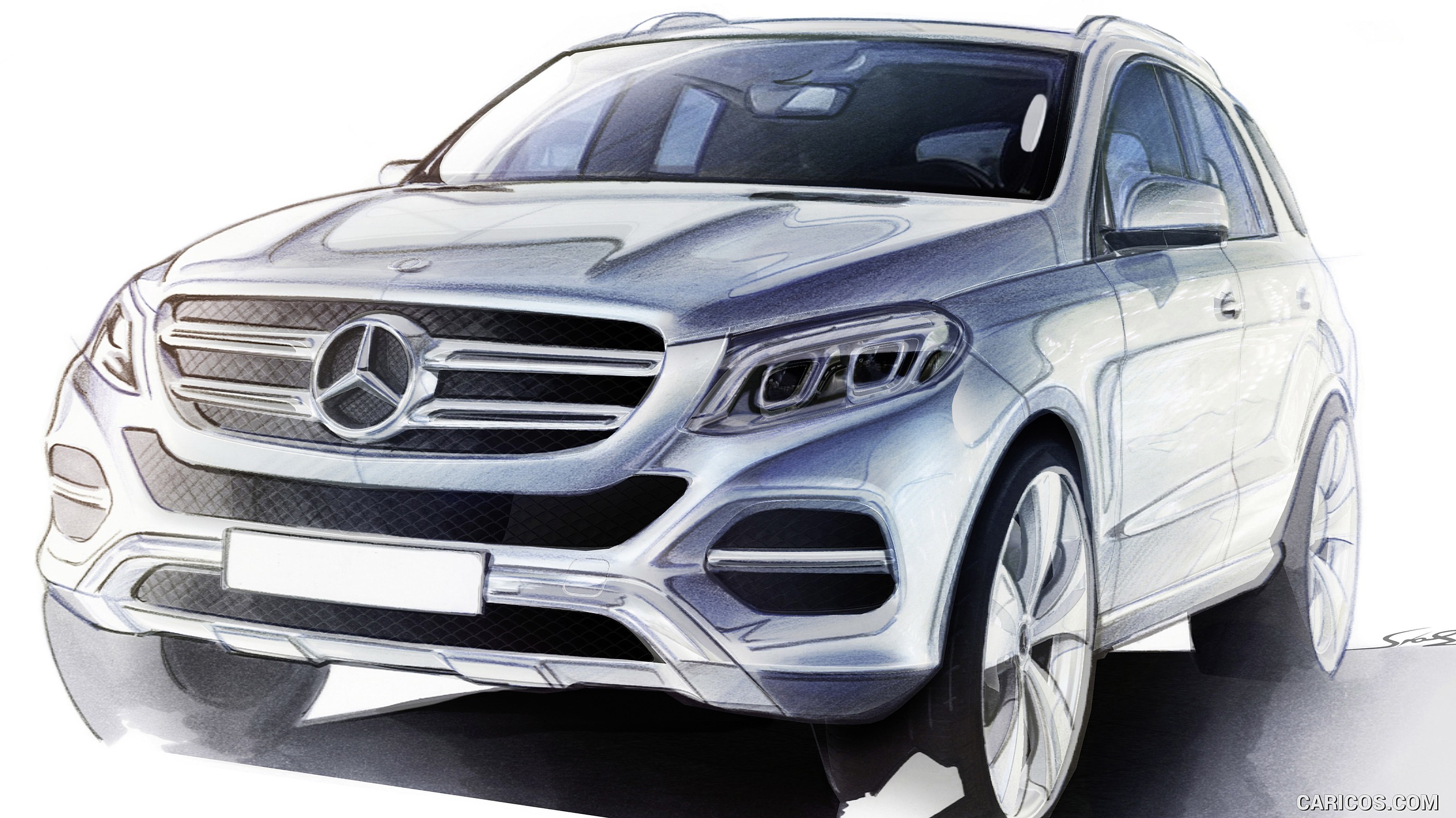 2016 Mercedes-Benz GLE-Class  - Design Sketch, #72 of 141