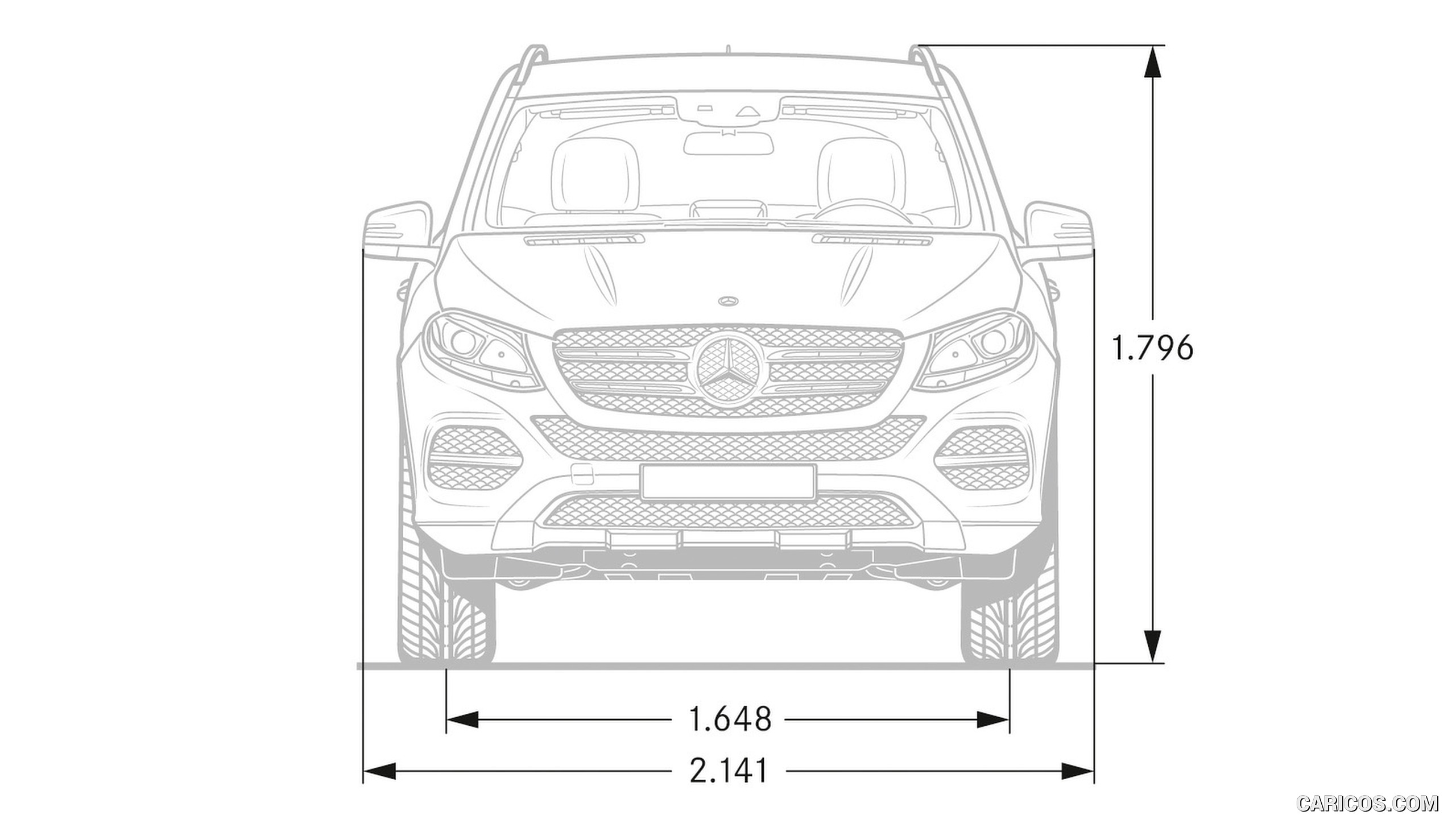 2016 Mercedes-Benz GLE-Class  - Dimensions, #82 of 141
