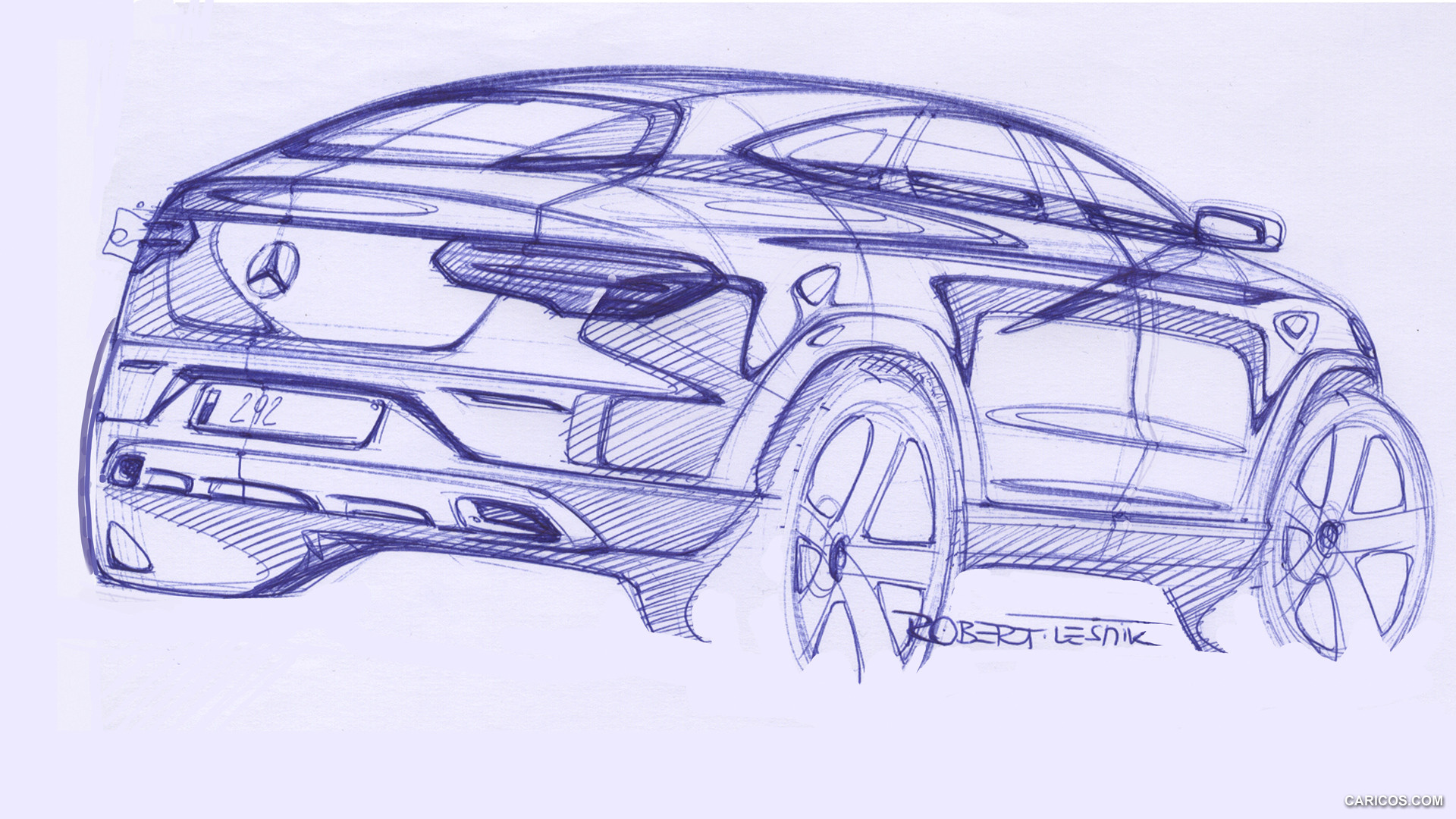 2016 Mercedes-Benz GLE-Class Coupe  - Design Sketch, #35 of 82