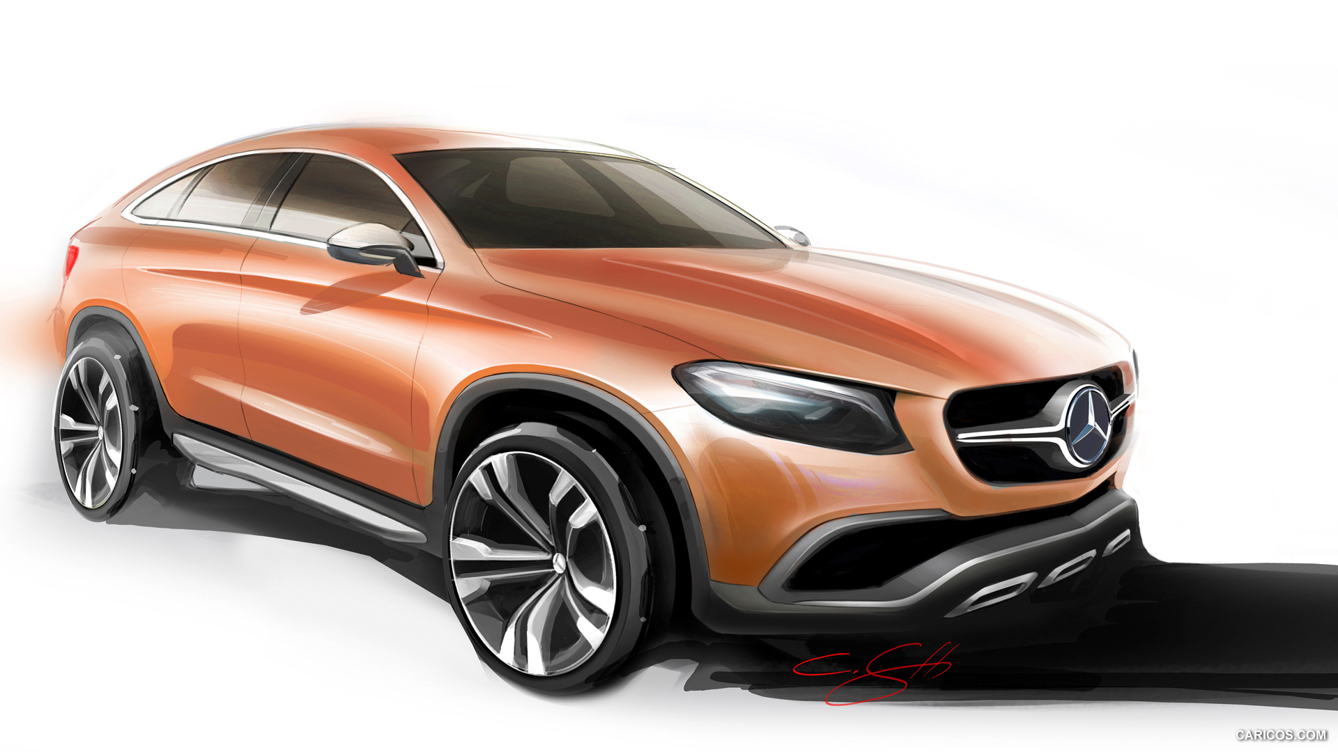 2016 Mercedes-Benz GLE-Class Coupe  - Design Sketch, #39 of 82