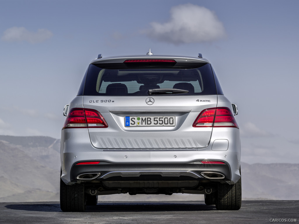 2016 Mercedes-Benz GLE-Class GLE 500 e AMG Line (Diamond Silver Metalic) - Rear