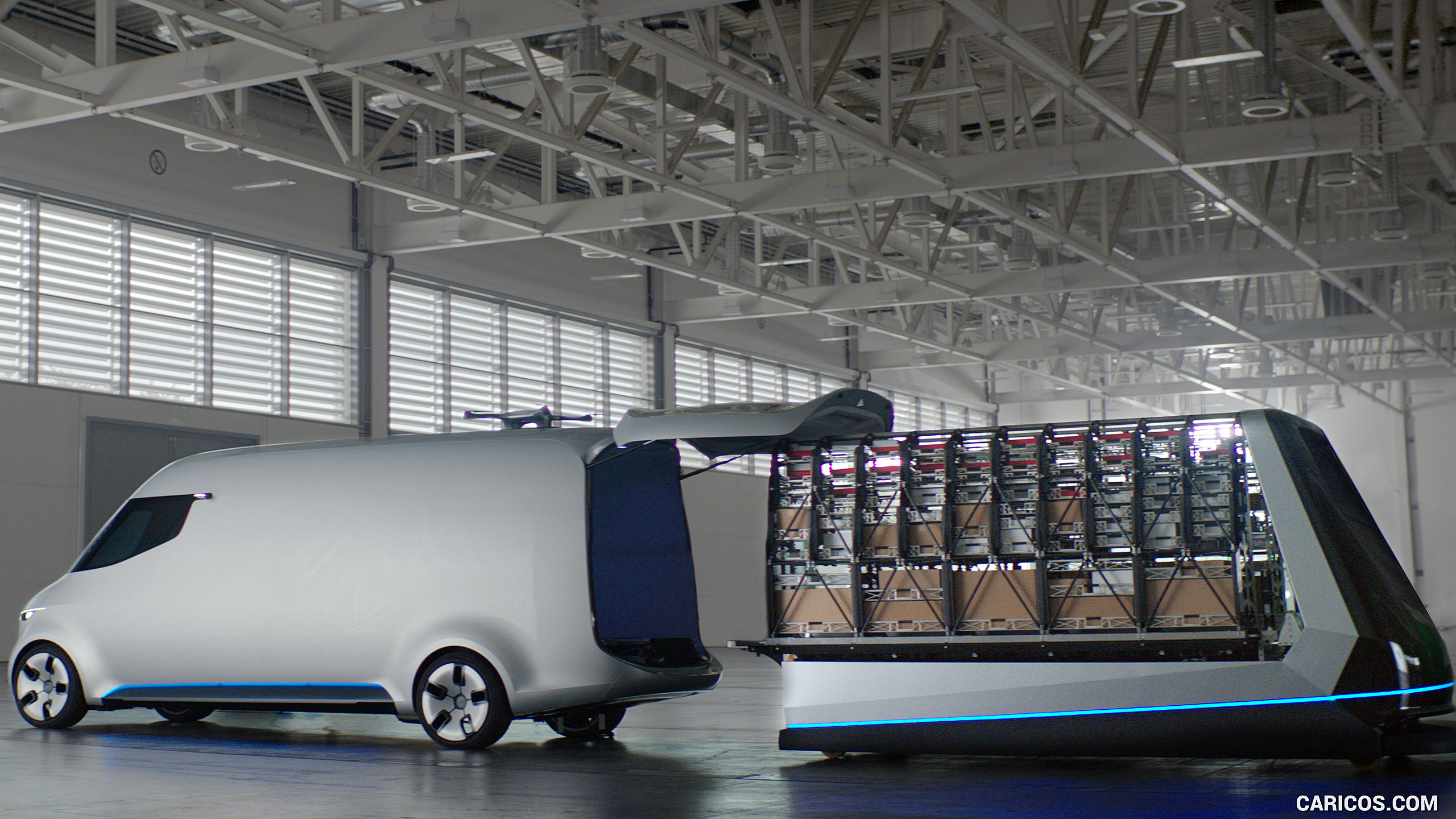 2016 Mercedes-Benz Vision Van Concept - Unloading of Cargo, #9 of 19