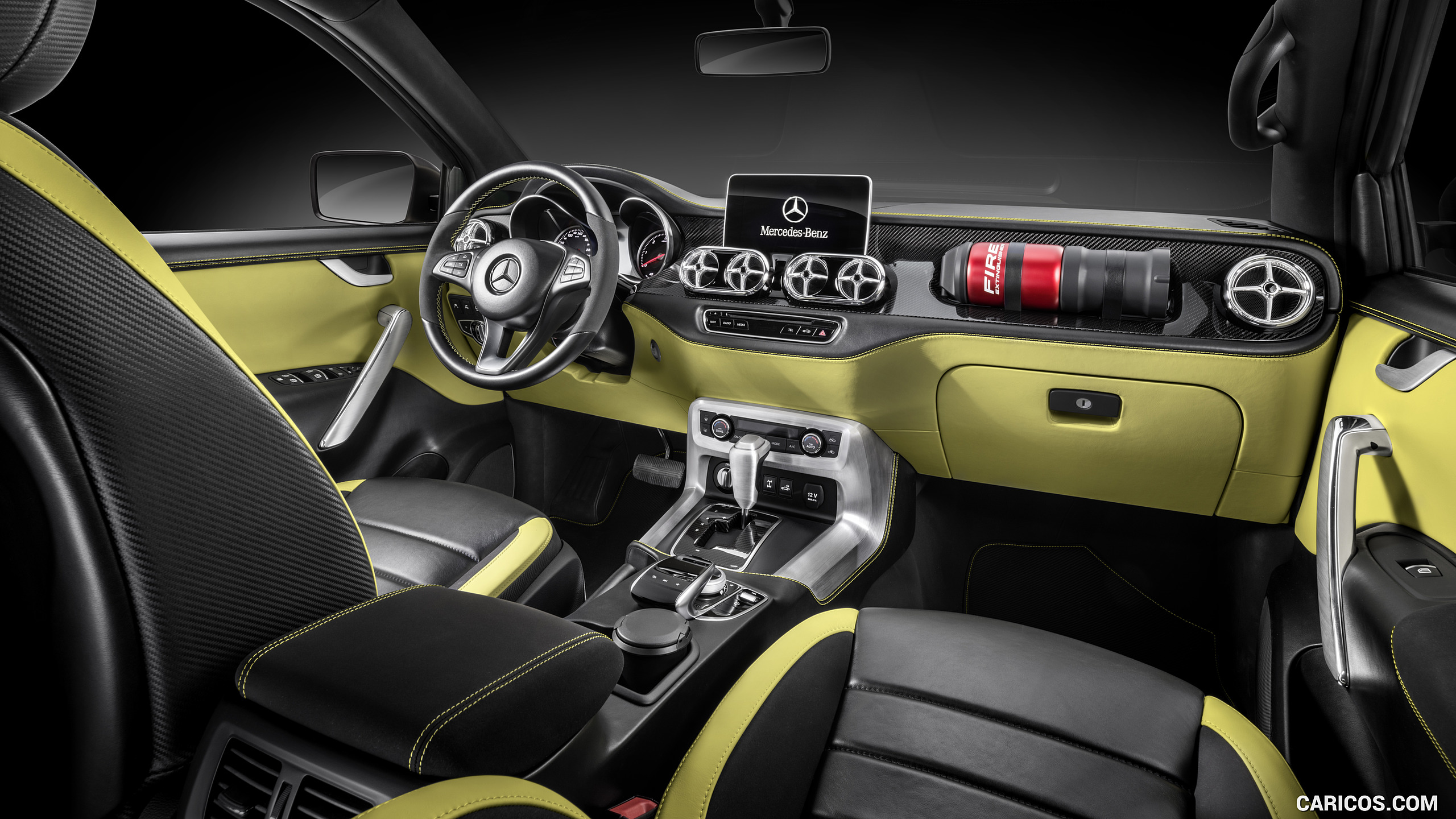 2016 Mercedes-Benz X-Class Pickup Concept (Color: Lemonax Metallic) - Interior, #21 of 29