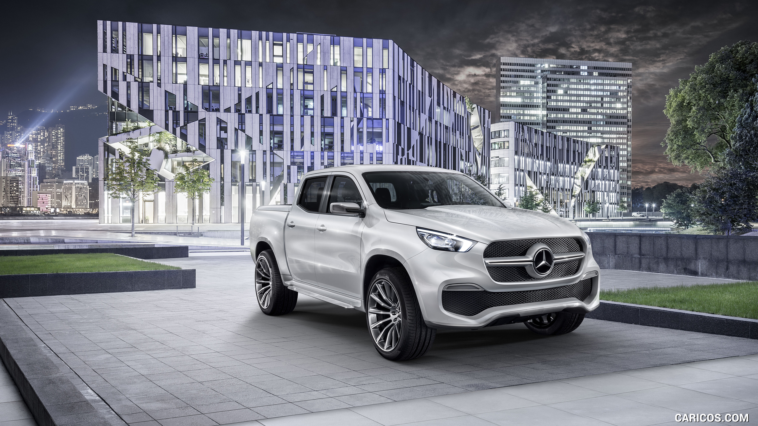 2016 Mercedes-Benz X-Class Pickup Concept (Color: White Metallic) - Front Three-Quarter, #10 of 29