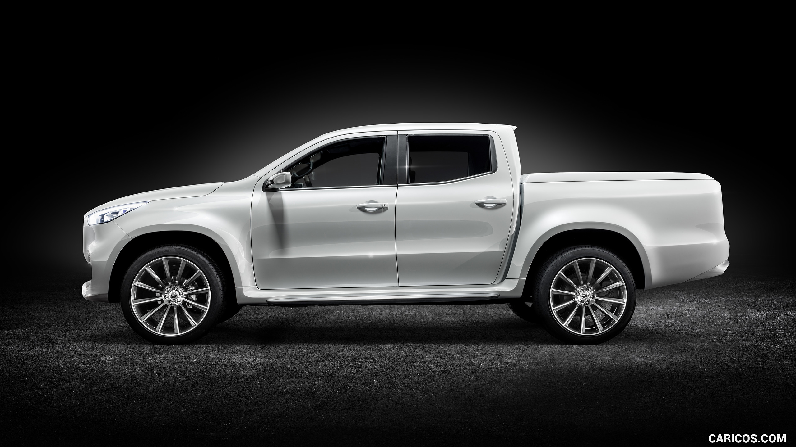 2016 Mercedes-Benz X-Class Pickup Concept (Color: White Metallic) - Side, #15 of 29