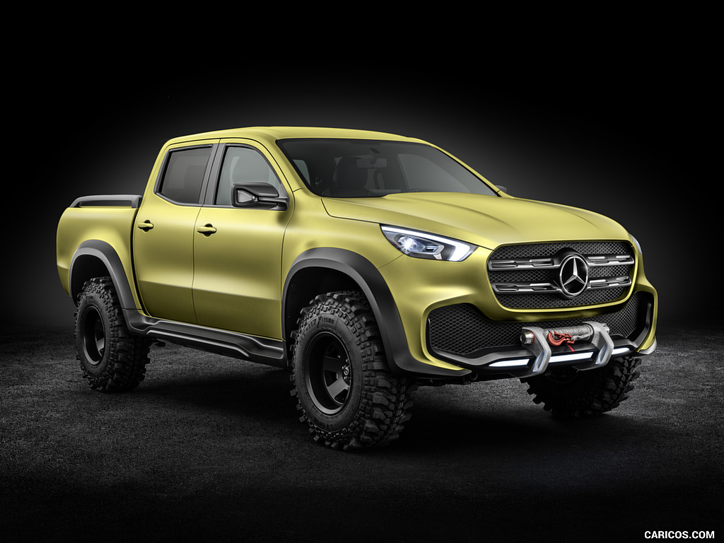 2016 Mercedes-Benz X-Class Pickup Concept (Color: Lemonax Metallic) - Front Three-Quarter