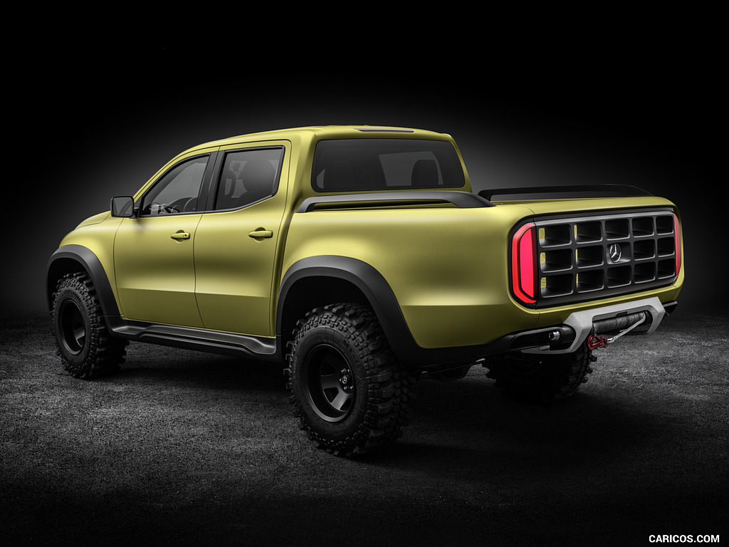 2016 Mercedes-Benz X-Class Pickup Concept (Color: Lemonax Metallic) - Rear Three-Quarter