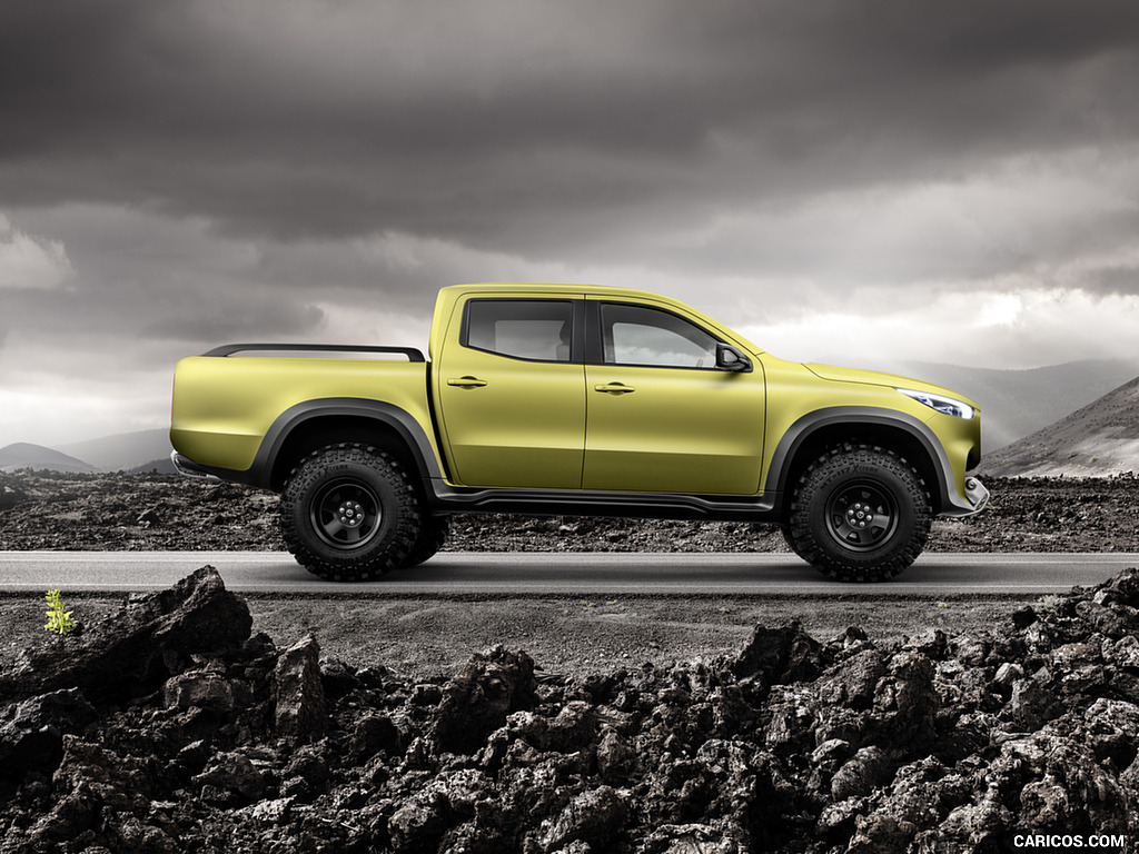 2016 Mercedes-Benz X-Class Pickup Concept (Color: Lemonax Metallic) - Side