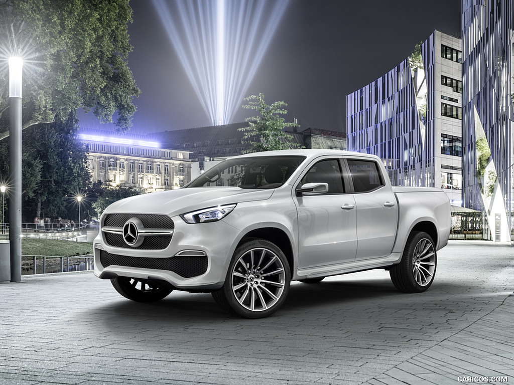 2016 Mercedes-Benz X-Class Pickup Concept (Color: White Metallic) - Front Three-Quarter