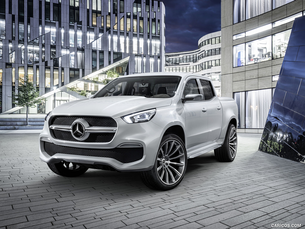 2016 Mercedes-Benz X-Class Pickup Concept (Color: White Metallic) - Front Three-Quarter