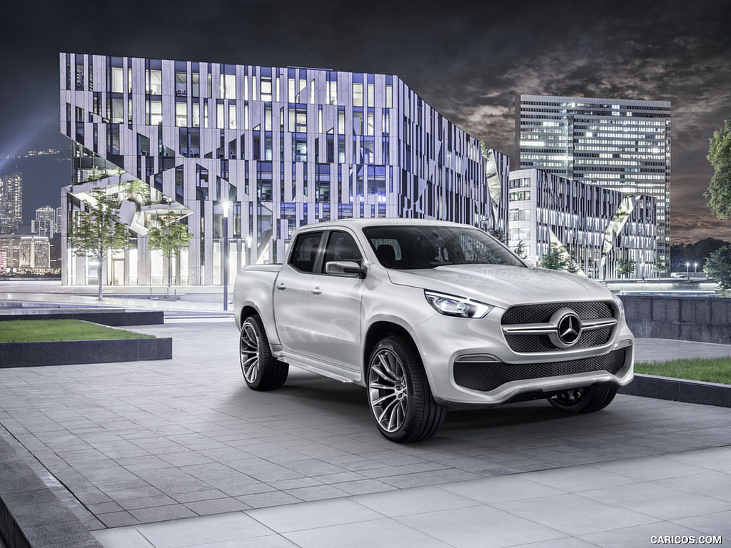 2016 Mercedes-Benz X-Class Pickup Concept (Color: White Metallic) - Front Three-Quarter