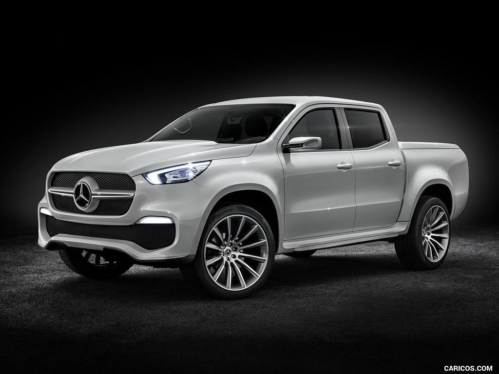 2016 Mercedes-Benz X-Class Pickup Concept (Color: White Metallic) - Front Three-Quarter