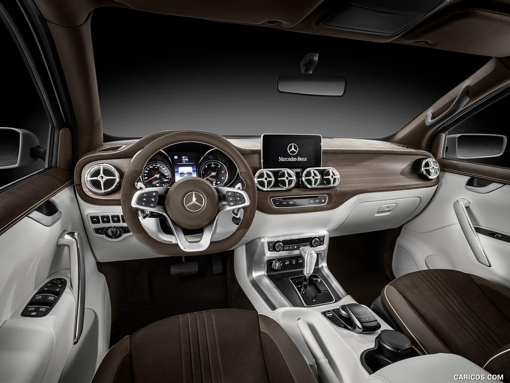 2016 Mercedes-Benz X-Class Pickup Concept (Color: White Metallic) - Interior, Cockpit