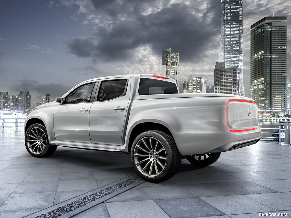 2016 Mercedes-Benz X-Class Pickup Concept (Color: White Metallic) - Rear Three-Quarter