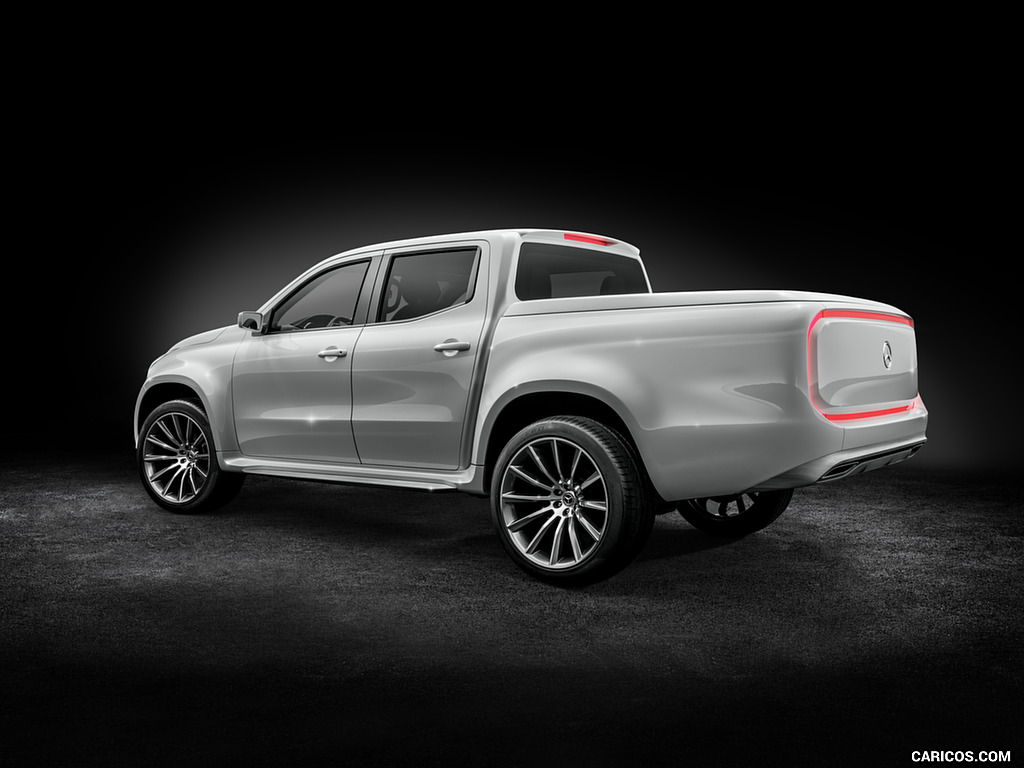 2016 Mercedes-Benz X-Class Pickup Concept (Color: White Metallic) - Rear Three-Quarter