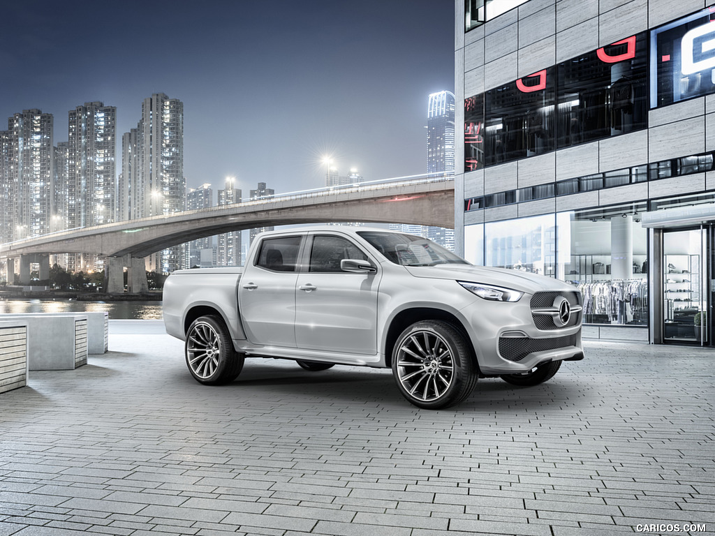 2016 Mercedes-Benz X-Class Pickup Concept (Color: White Metallic) - Side