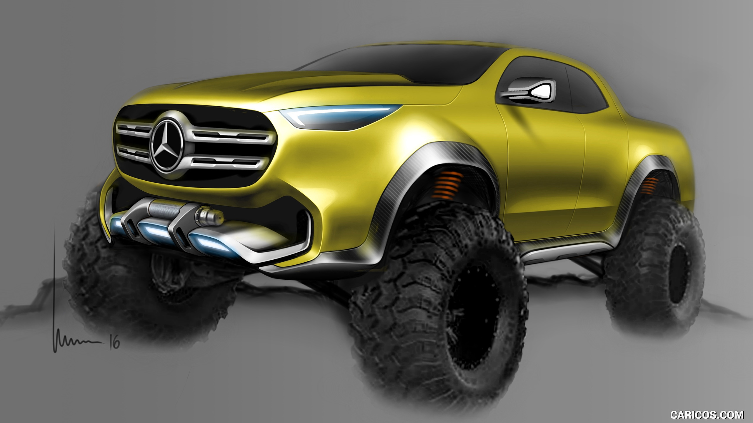 2016 Mercedes-Benz X-Class Pickup Concept - Design Sketch, #23 of 29
