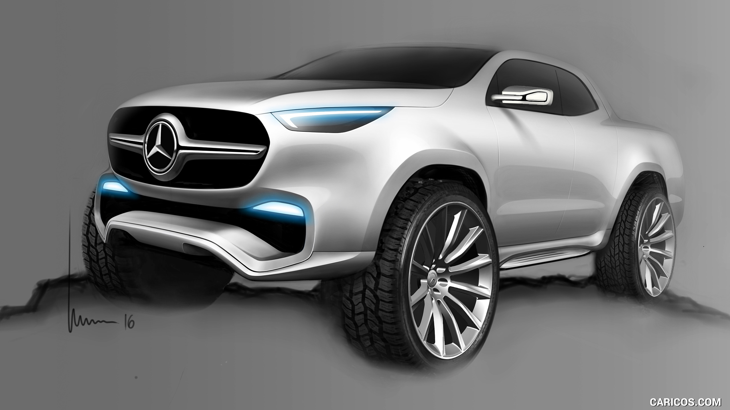 2016 Mercedes-Benz X-Class Pickup Concept - Design Sketch, #25 of 29