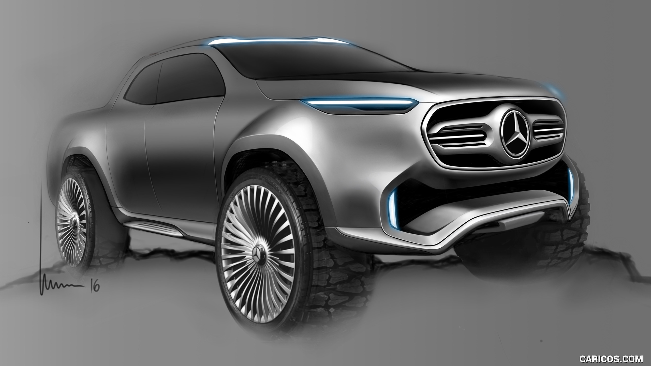 2016 Mercedes-Benz X-Class Pickup Concept - Design Sketch, #27 of 29