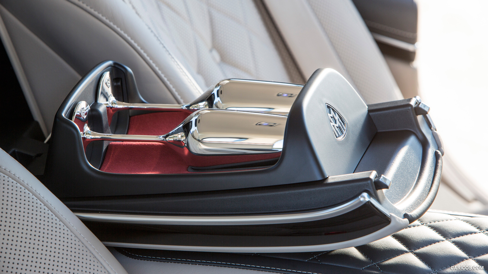2016 Mercedes-Maybach S-Class S600 - Champagne Glasses - Interior Detail, #182 of 225