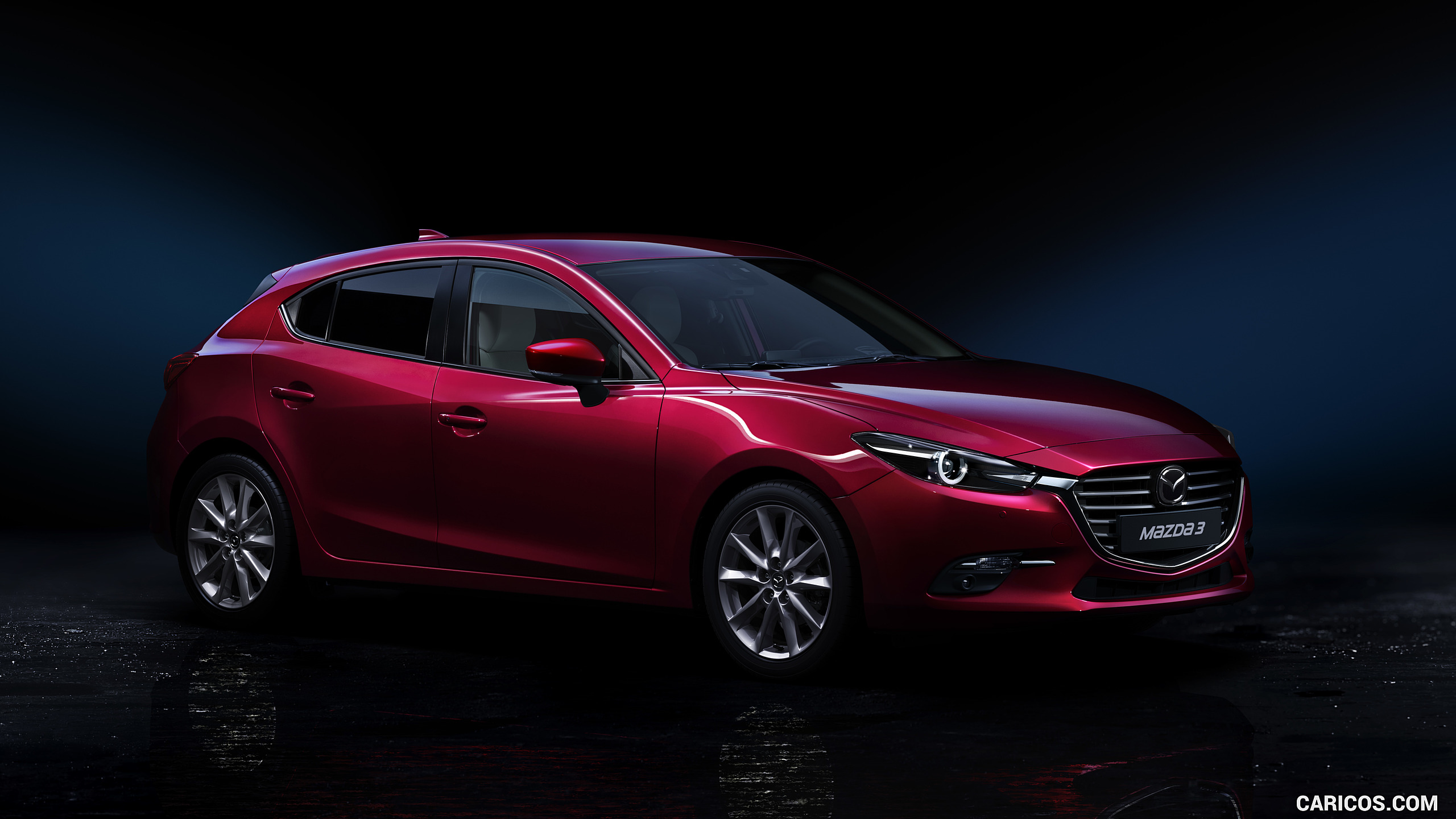 2017 Mazda 3 5-Door Hatchback (Color: Soul Red) - Front Three-Quarter, #17 of 19