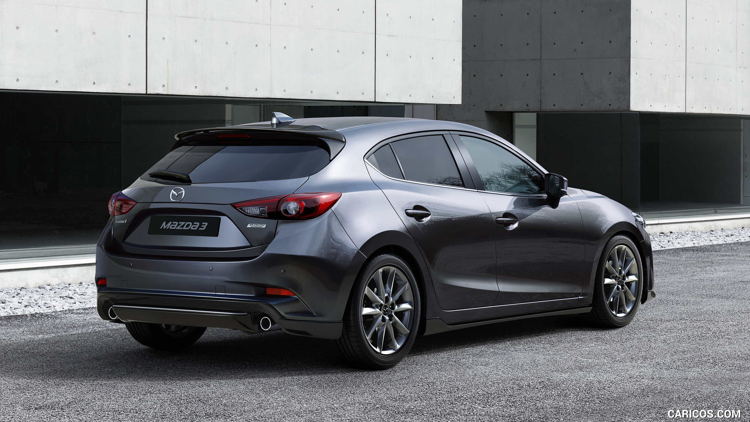 2017 Mazda 3 5-Door Hatchback (Color: Machine Grey) - Rear Three ...