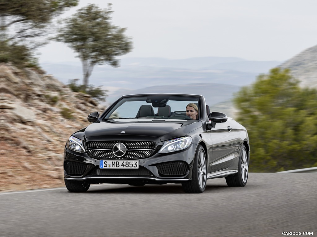 2017 Mercedes-AMG C43 4MATIC Cabriolet (Color: Obsidian Black) - Front