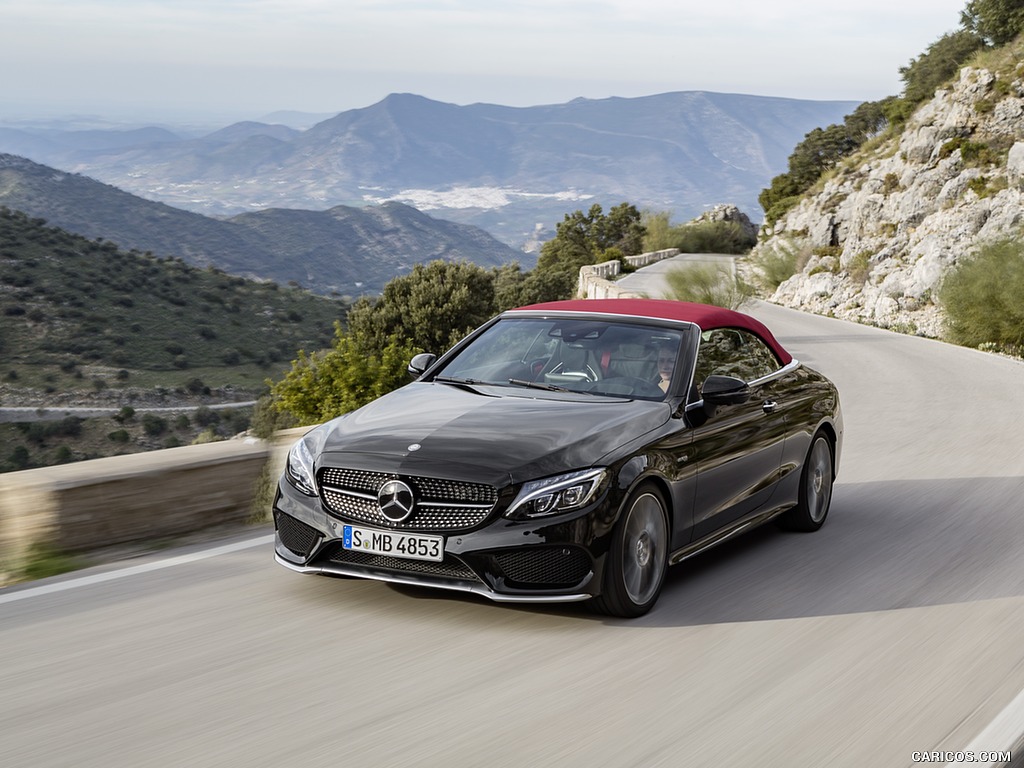 2017 Mercedes-AMG C43 4MATIC Cabriolet (Color: Obsidian Black) - Front