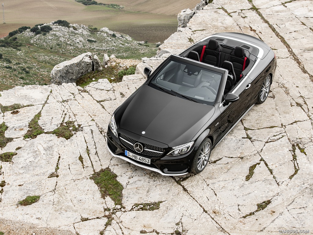 2017 Mercedes-AMG C43 4MATIC Cabriolet (Color: Obsidian Black) - Top