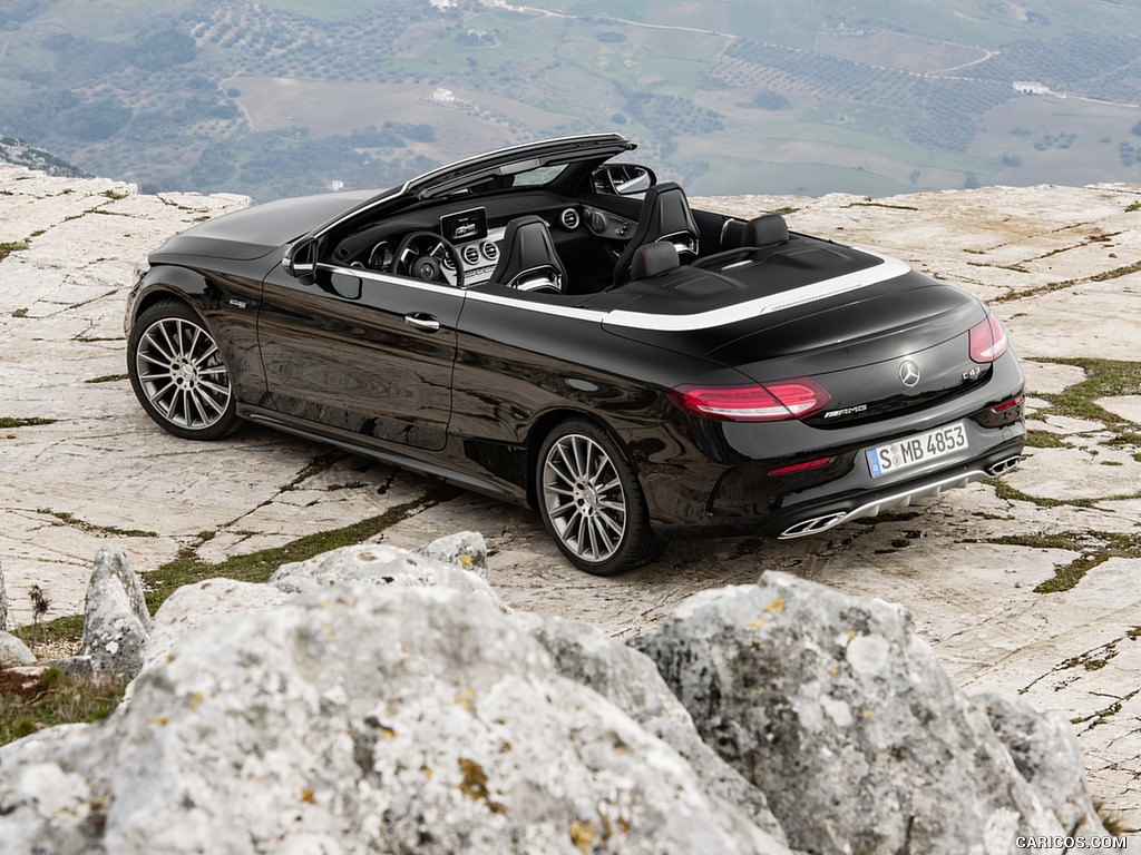 2017 Mercedes-AMG C43 4MATIC Cabriolet (Color: Obsidian Black) - Top