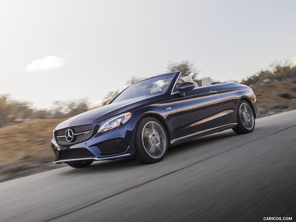 2017 Mercedes-AMG C43 Cabrio (US-Spec) - Front Three-Quarter