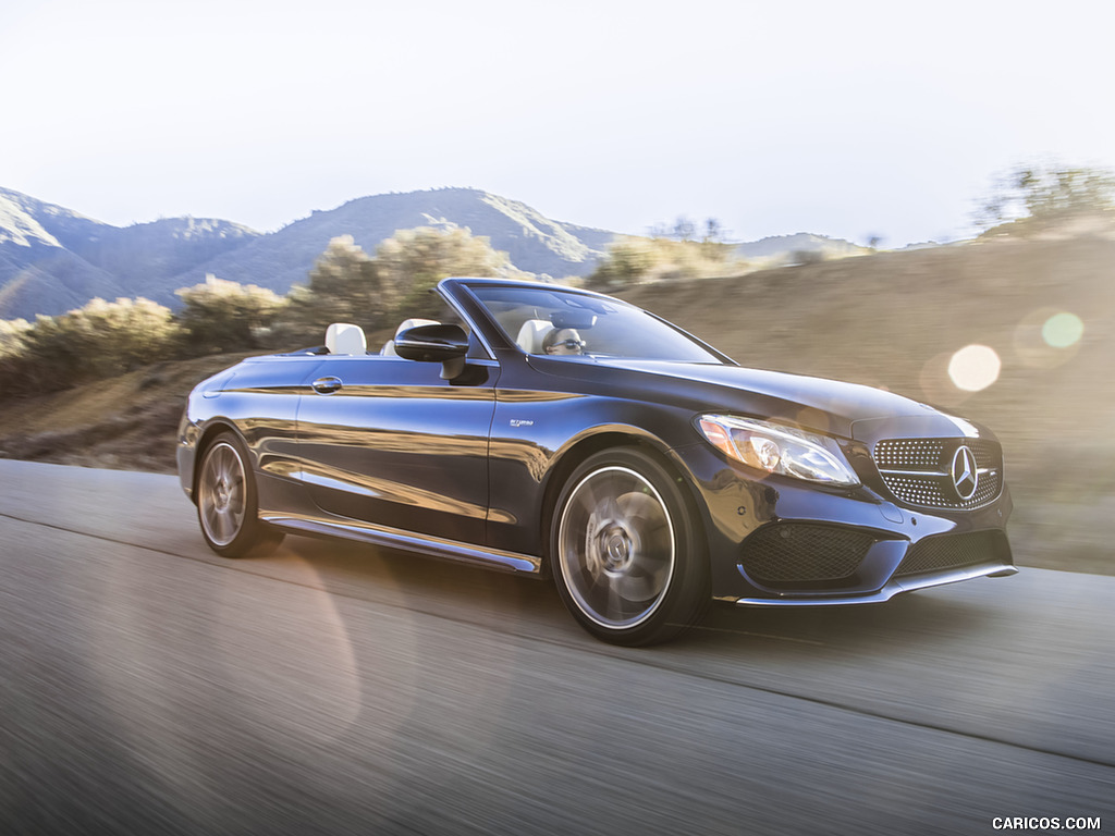 2017 Mercedes-AMG C43 Cabrio (US-Spec) - Front Three-Quarter