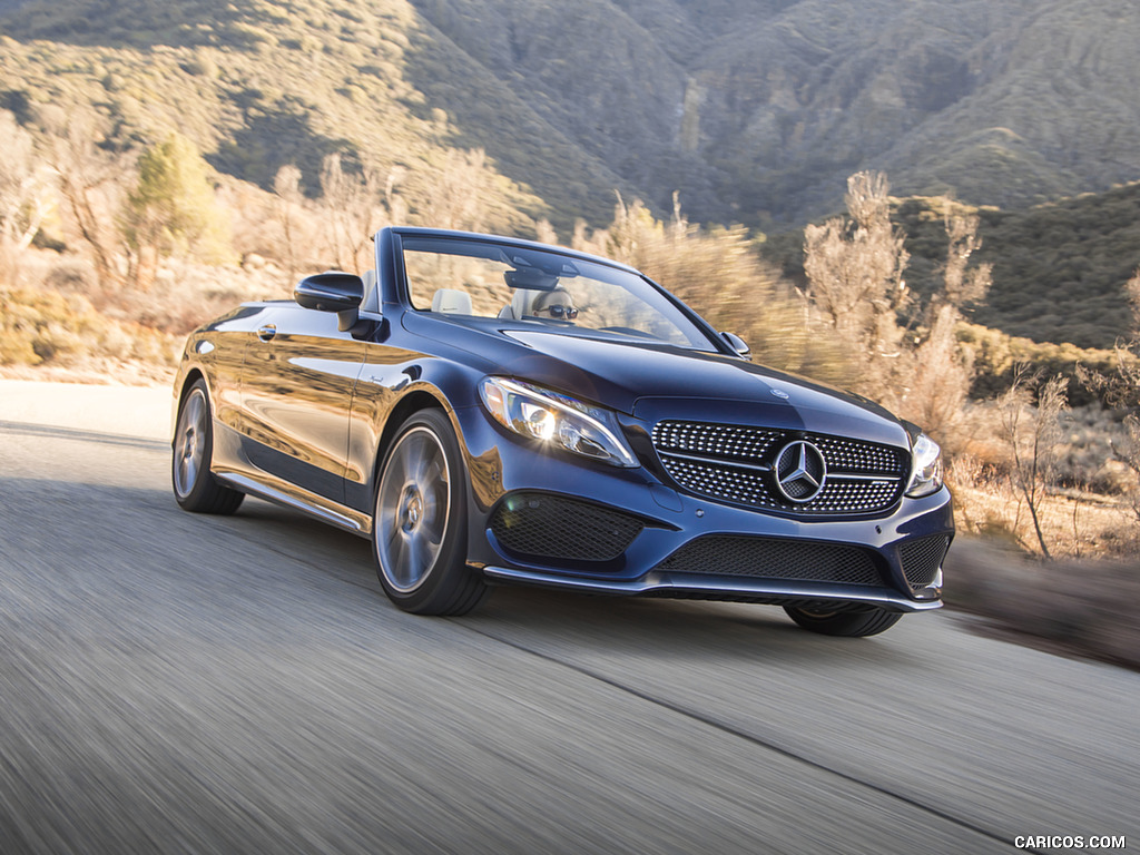 2017 Mercedes-AMG C43 Cabrio (US-Spec) - Front Three-Quarter