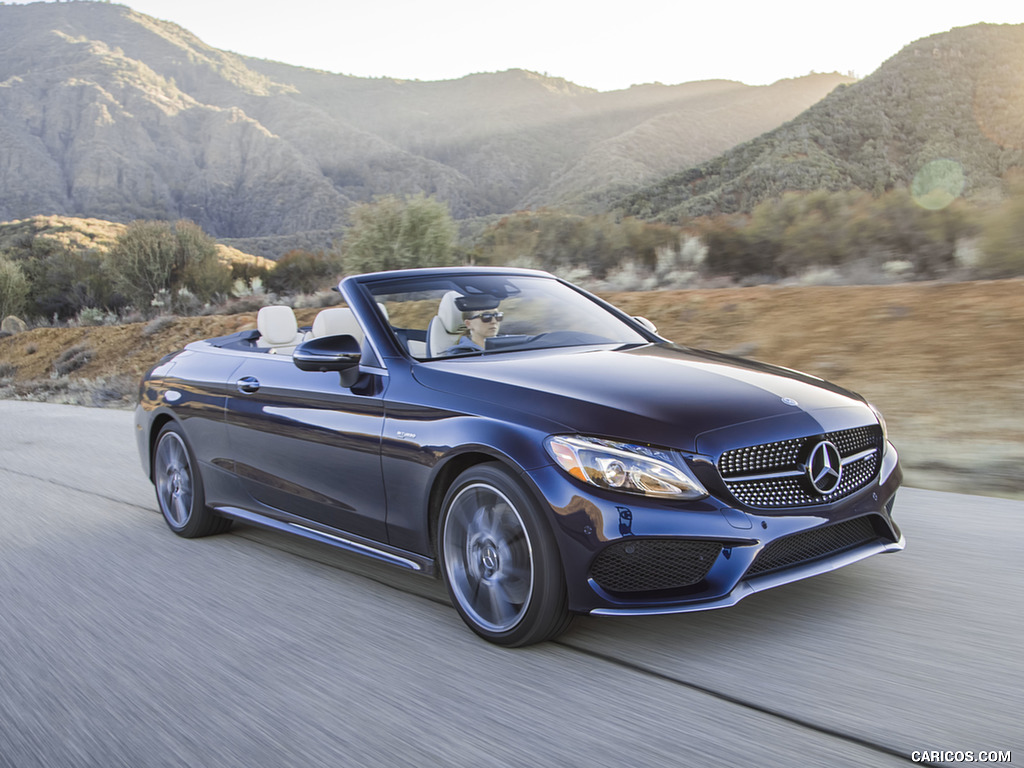 2017 Mercedes-AMG C43 Cabrio (US-Spec) - Front Three-Quarter