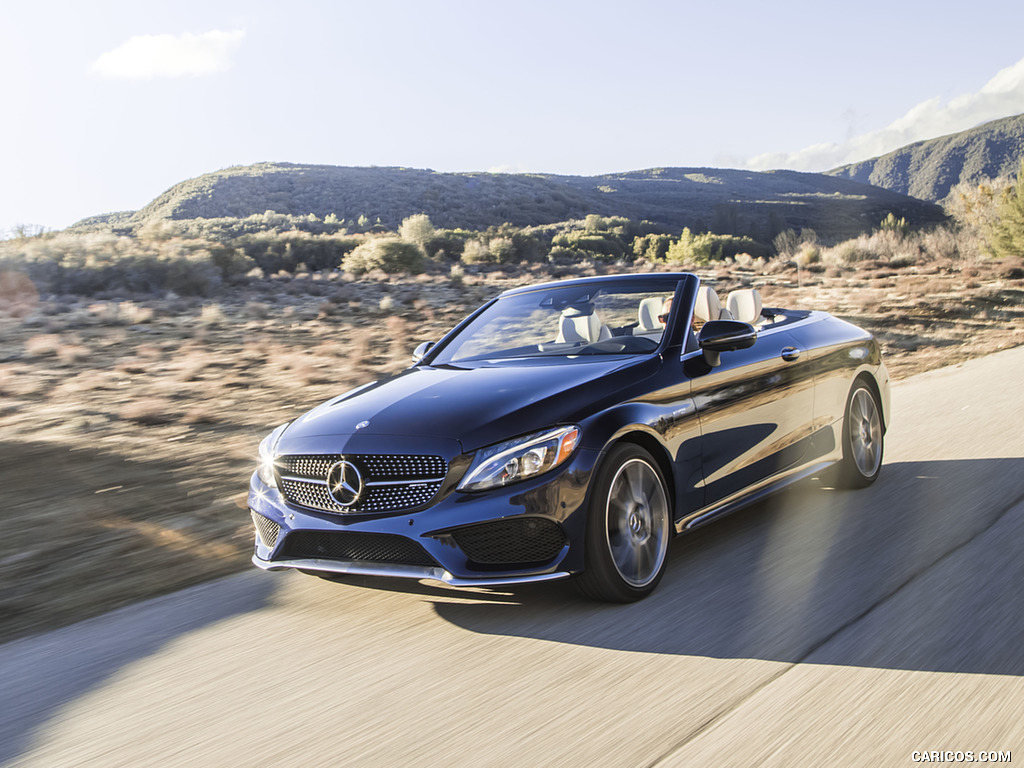 2017 Mercedes-AMG C43 Cabrio (US-Spec) - Front Three-Quarter