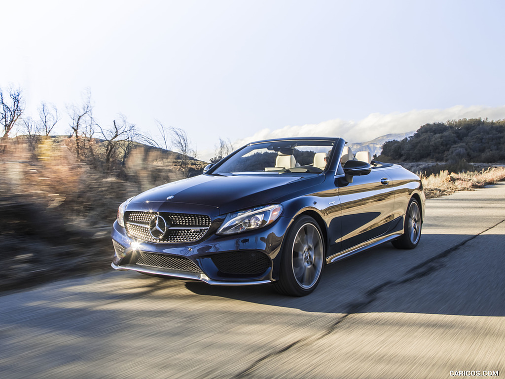 2017 Mercedes-AMG C43 Cabrio (US-Spec) - Front Three-Quarter