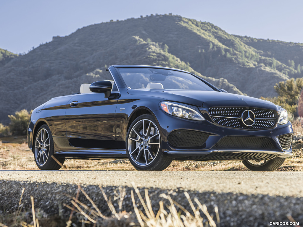 2017 Mercedes-AMG C43 Cabrio (US-Spec) - Front Three-Quarter