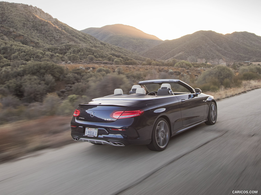 2017 Mercedes-AMG C43 Cabrio (US-Spec) - Rear Three-Quarter