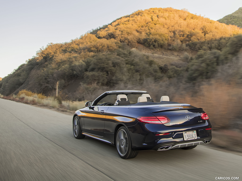 2017 Mercedes-AMG C43 Cabrio (US-Spec) - Rear Three-Quarter