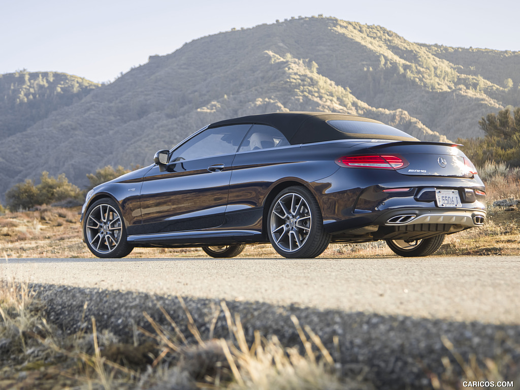 2017 Mercedes-AMG C43 Cabrio (US-Spec) - Rear Three-Quarter