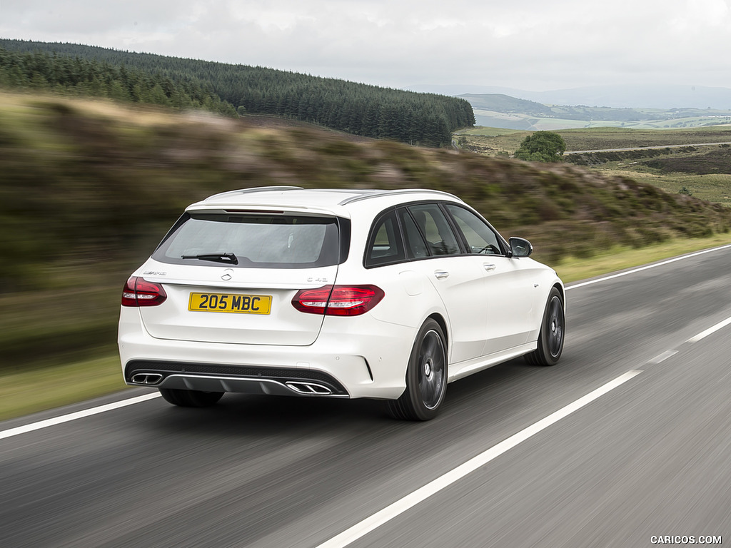 2017 Mercedes-AMG C43 Estate (UK-Spec) - Rear Three-Quarter