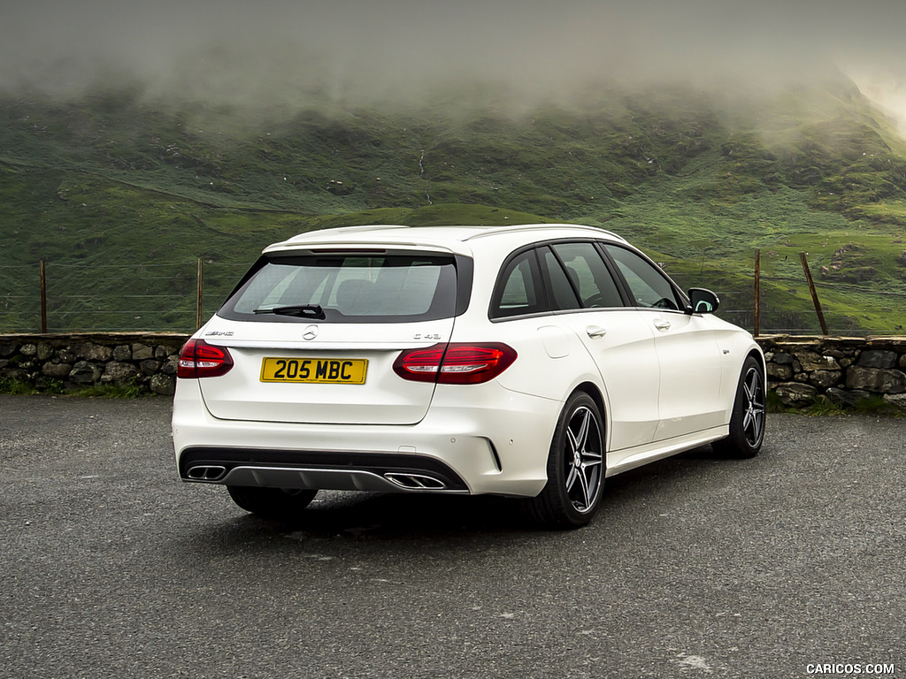 2017 Mercedes-AMG C43 Estate (UK-Spec) - Rear Three-Quarter