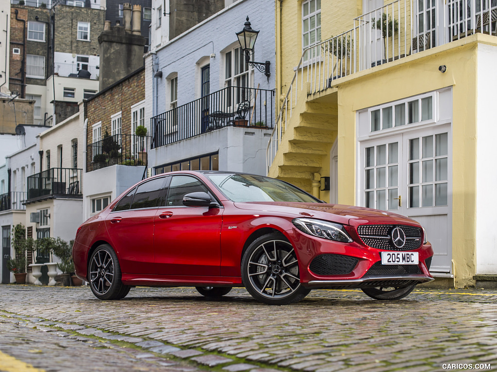 2017 Mercedes-AMG C43 Saloon (UK-Spec) - Front Three-Quarter