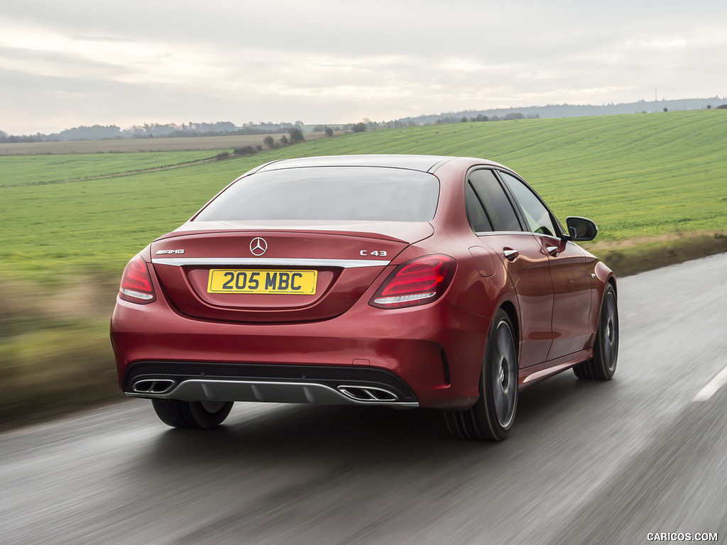 2017 Mercedes-AMG C43 Saloon (UK-Spec) - Rear Three-Quarter