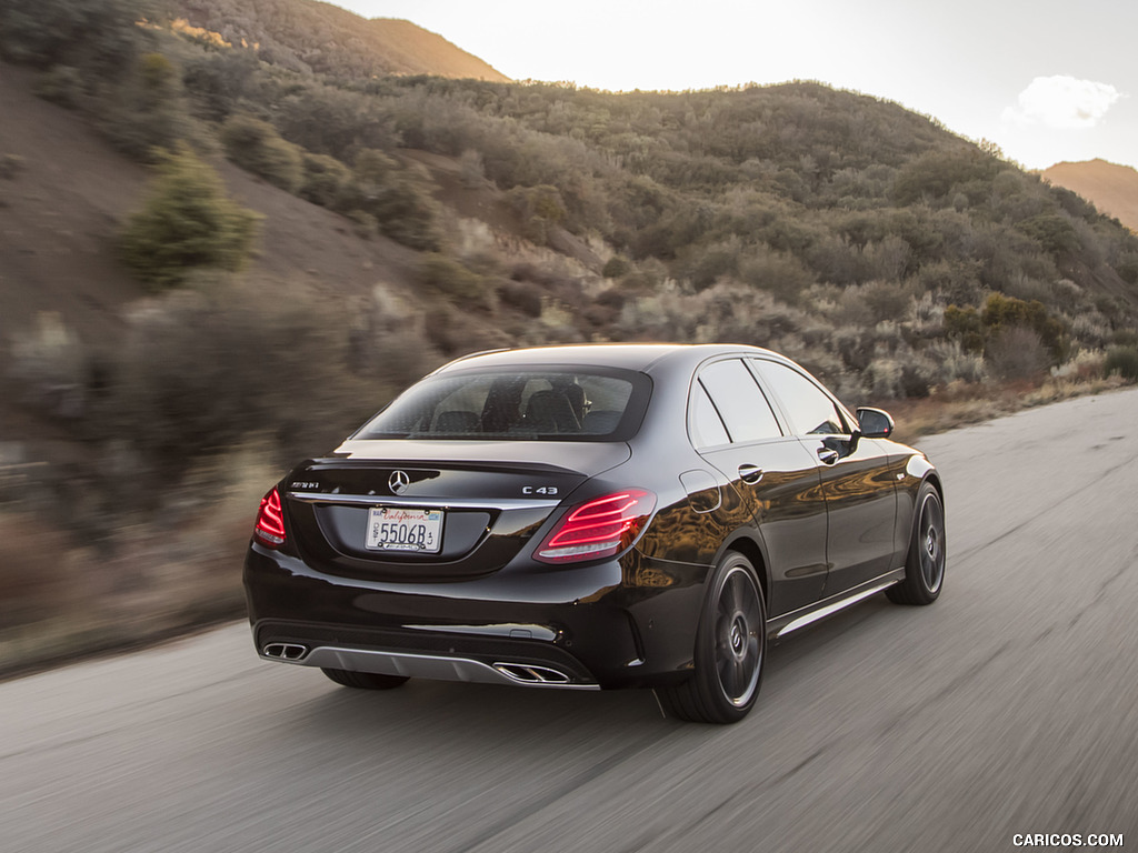 2017 Mercedes-AMG C43 Sedan (US-Spec) - Rear Three-Quarter