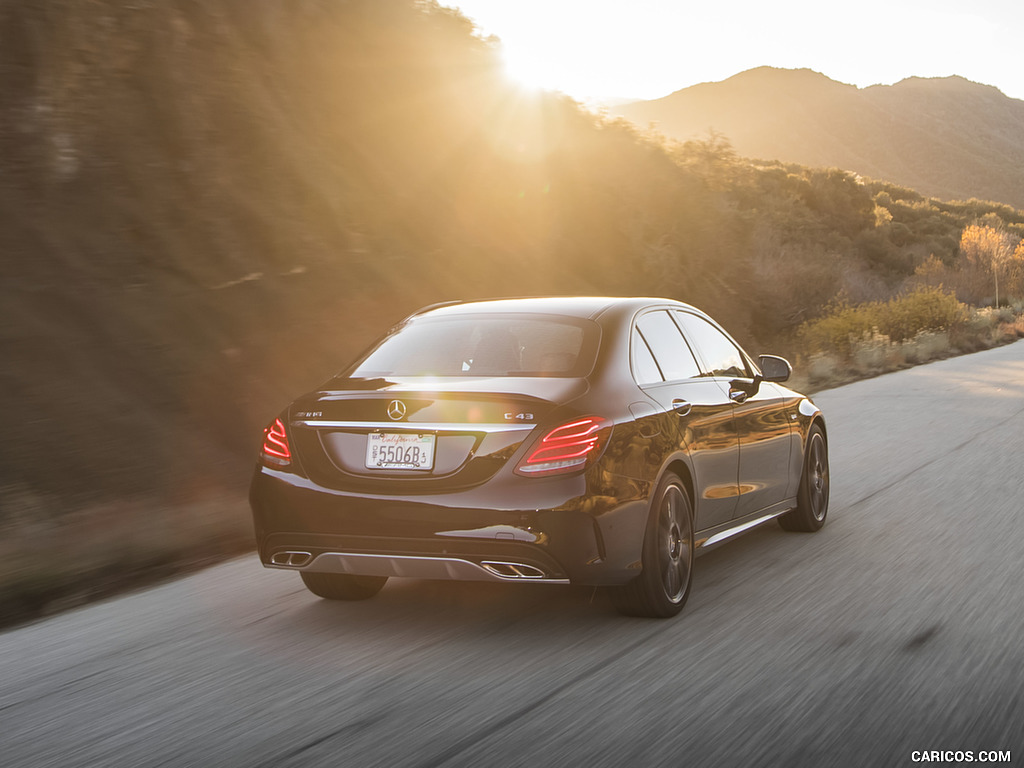 2017 Mercedes-AMG C43 Sedan (US-Spec) - Rear Three-Quarter